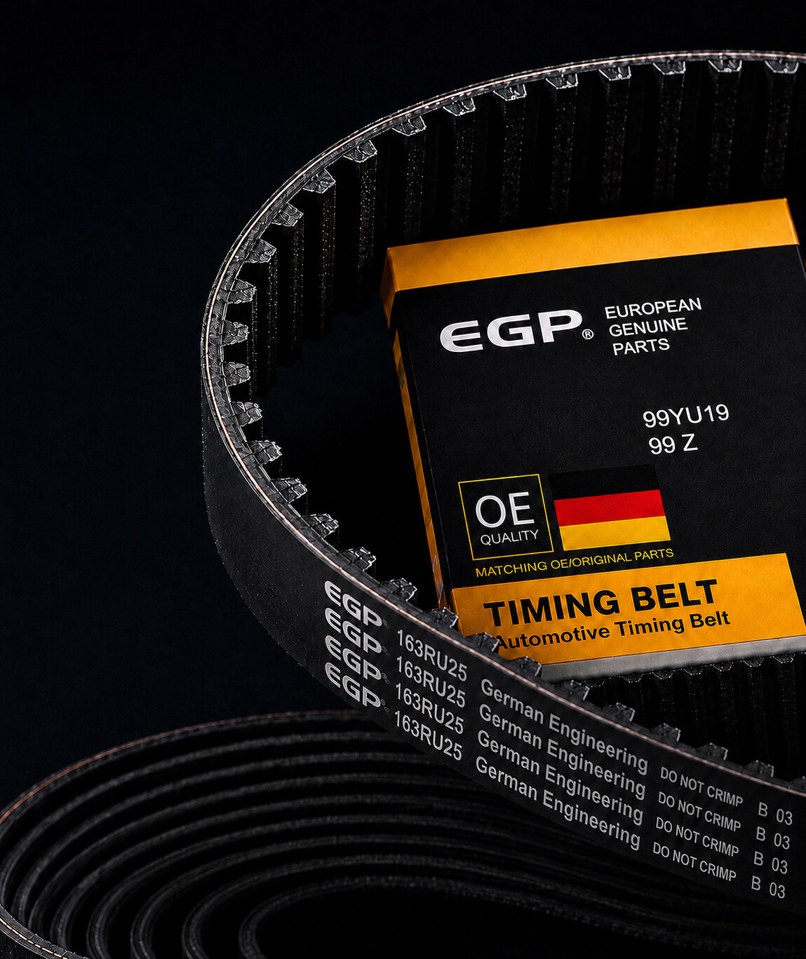 EGP timing belt with packaging