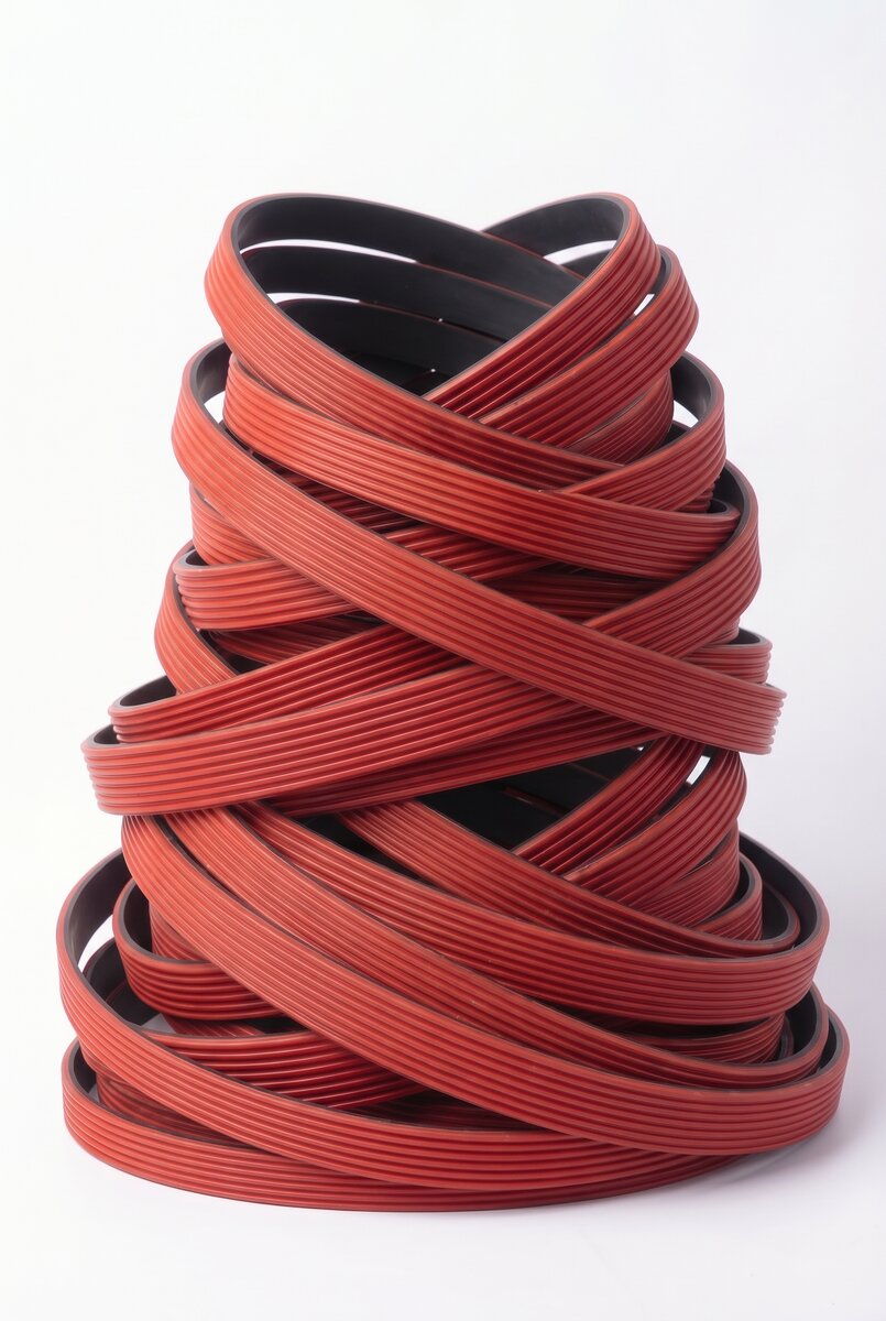 Coiled EGP PK ribbed belts